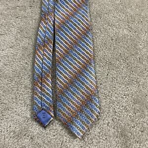 Tino Cosma Tie Silk Striped Designer Necktie Italy Formal Wedding Menswear